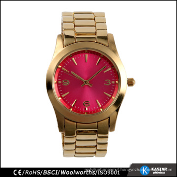 Japan quartz gold plated quality watches custom made splendid watch ladies